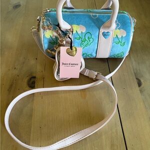 Juicy Couture Blue and Cream Mini Bag